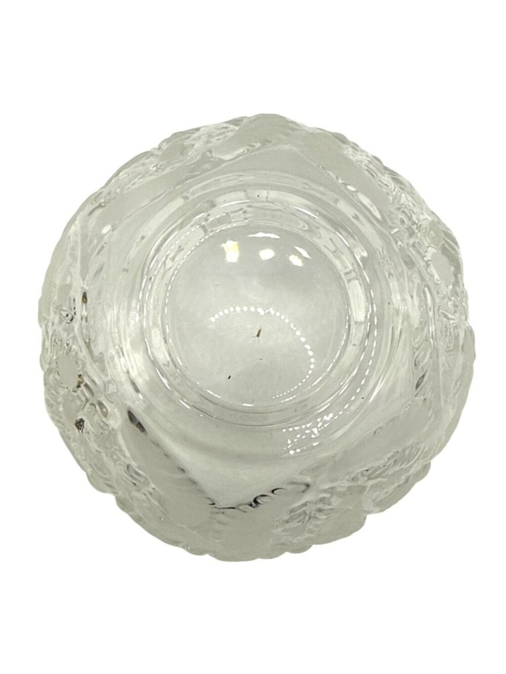 Mikasa Holiday Lights 3" Crystal Candle Holder Frosted Angels Christmas Decor - Picture 5 of 6